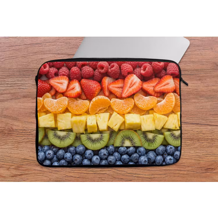 Laptophoes - Fruit - Regenboog - Gezond - Kleurrijk — 2