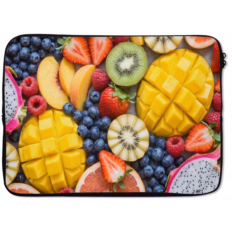 Laptophoes - Fruit - Versneden - Kleurrijk - Eten - Gezond — 1
