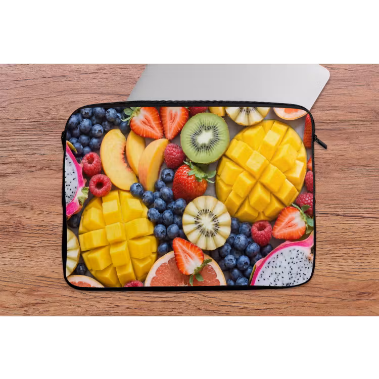 Laptophoes - Fruit - Versneden - Kleurrijk - Eten - Gezond — 2