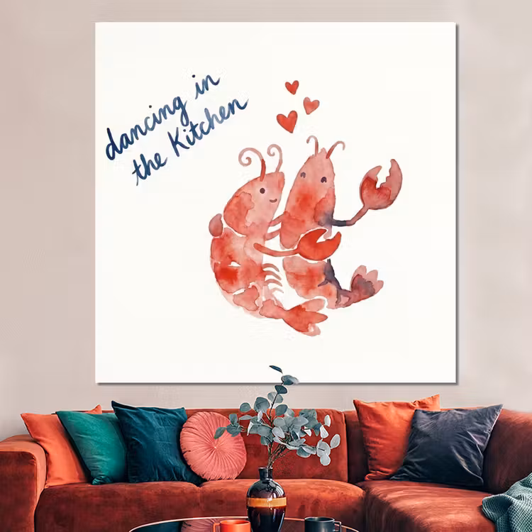 Forex - Dier - Dans - Liefde - Waterverf - Rood — 3