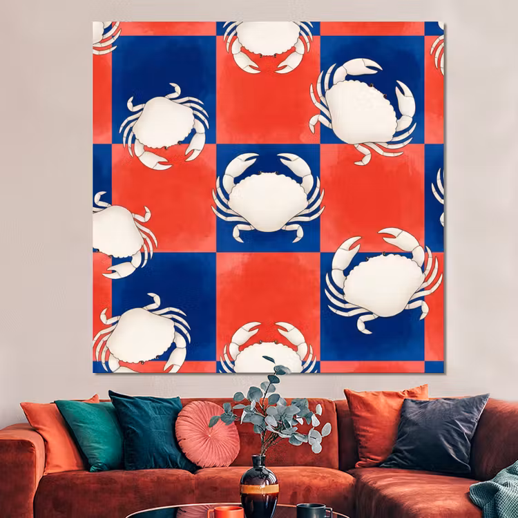 Forex - Patroon - Zeeleven - Rood - Blauw - Abstract — 3