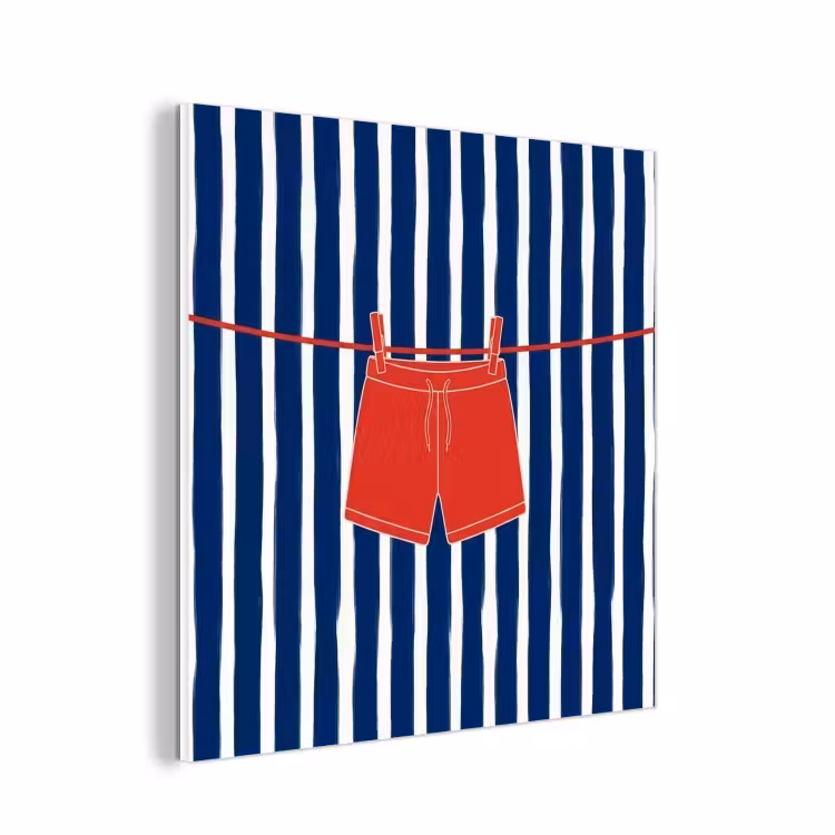 Forex - Shorts - Waslijn - Zomer - Illustratie - Rood — 1