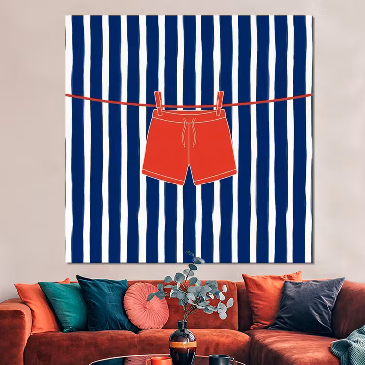 Forex - Shorts - Waslijn - Zomer - Illustratie - Rood — 3