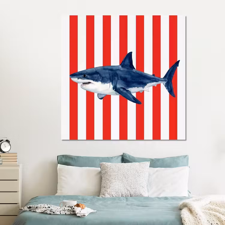 Forex - Vis - Haai - Zee - Illustratie - Blauw — 2