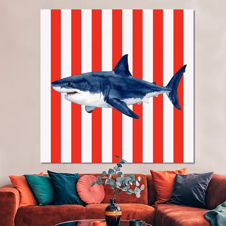 Forex - Vis - Haai - Zee - Illustratie - Blauw — 3