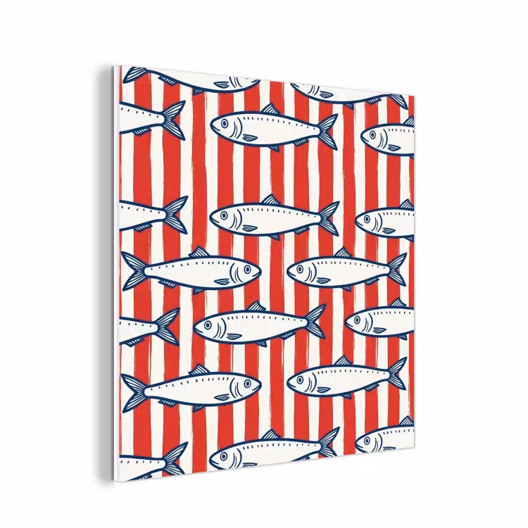 Forex - Vis - Patroon - Strepen - Illustratie - Rood — 1