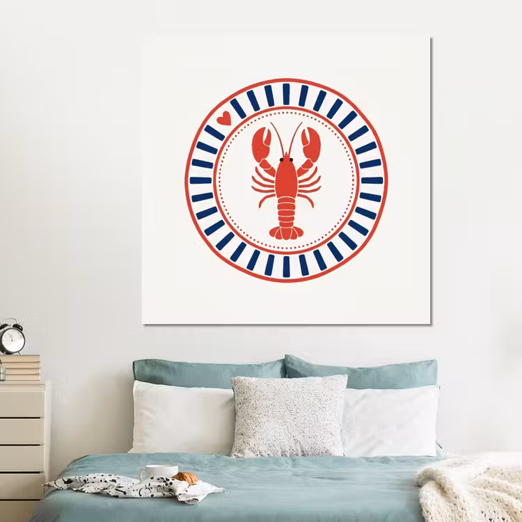 Forex - Zeeleven - Kreeft - Embleem - Grafisch - Rood — 2
