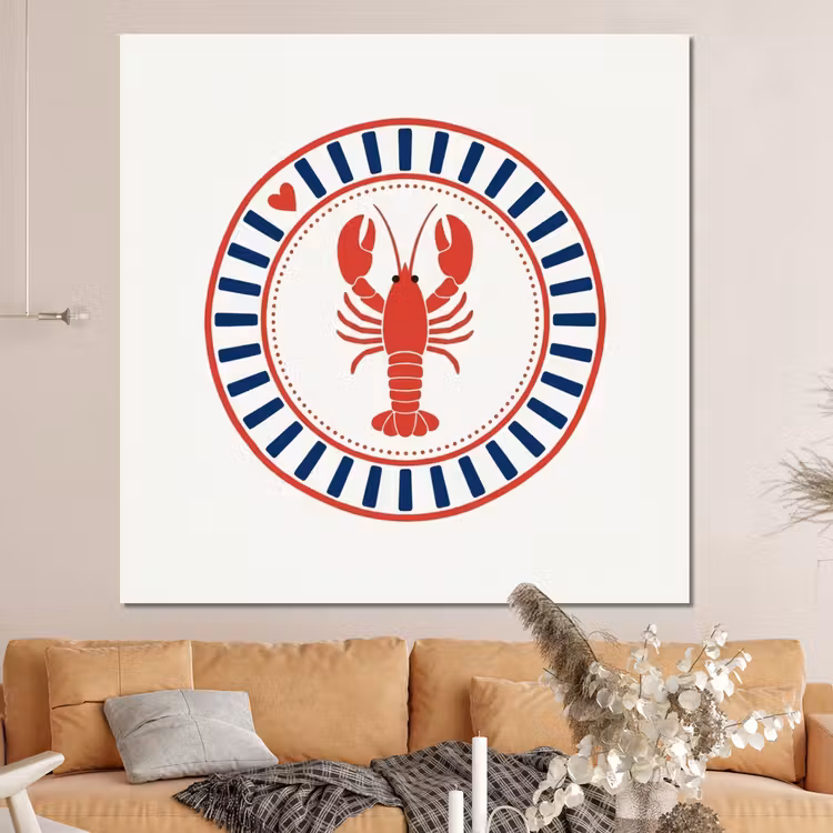Forex - Zeeleven - Kreeft - Embleem - Grafisch - Rood — 4