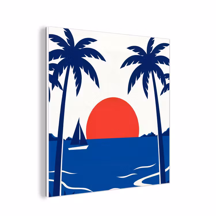 Forex - Zonsondergang - Zee - Palmboom - Tropisch - Modern — 1