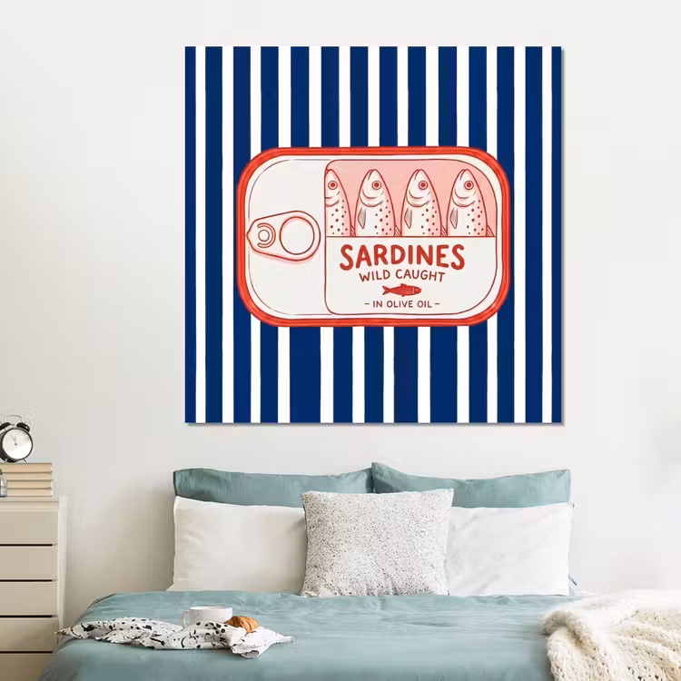 Forex - Eten - Vis - Blik - Illustratie - Rood — 2