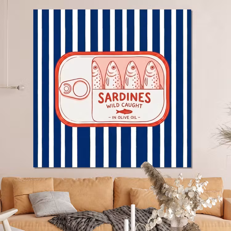 Forex - Eten - Vis - Blik - Illustratie - Rood — 4