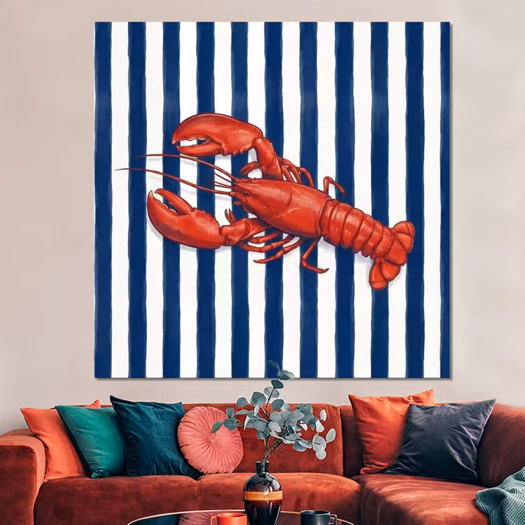 Forex - Schaaldier - Kreeft - Marine - Illustratie - Rood — 3
