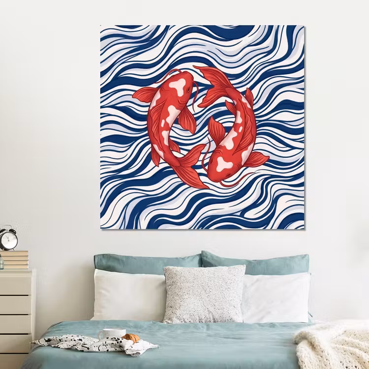 Forex - Vis - Water - Natuur - Illustratie - Rood — 2