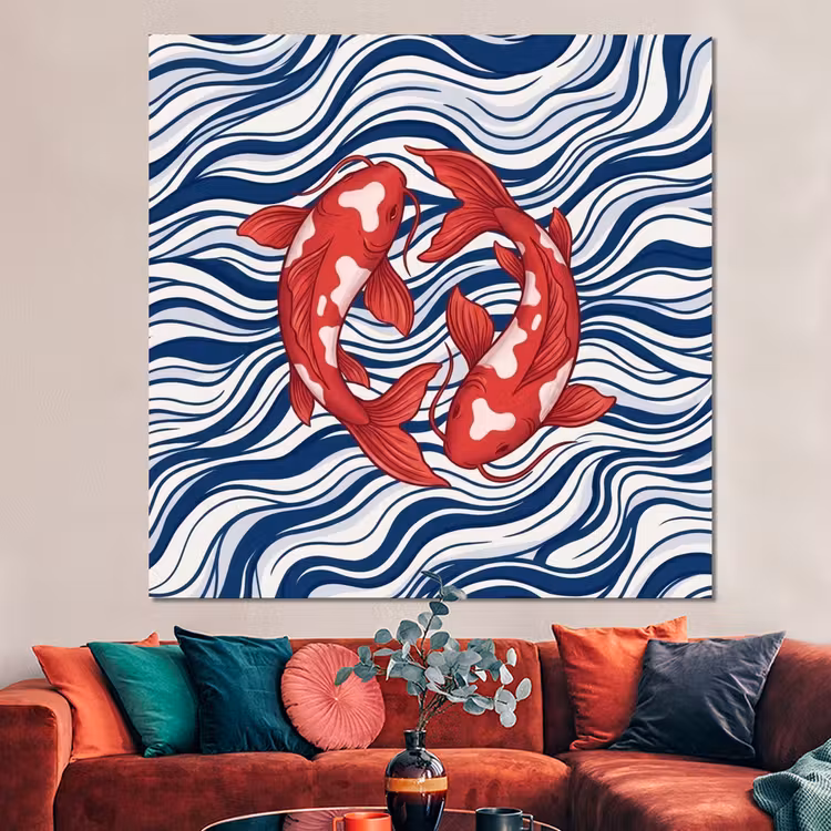 Forex - Vis - Water - Natuur - Illustratie - Rood — 3