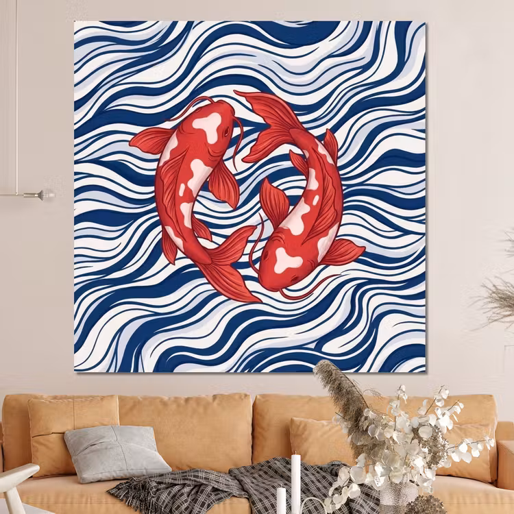 Forex - Vis - Water - Natuur - Illustratie - Rood — 4
