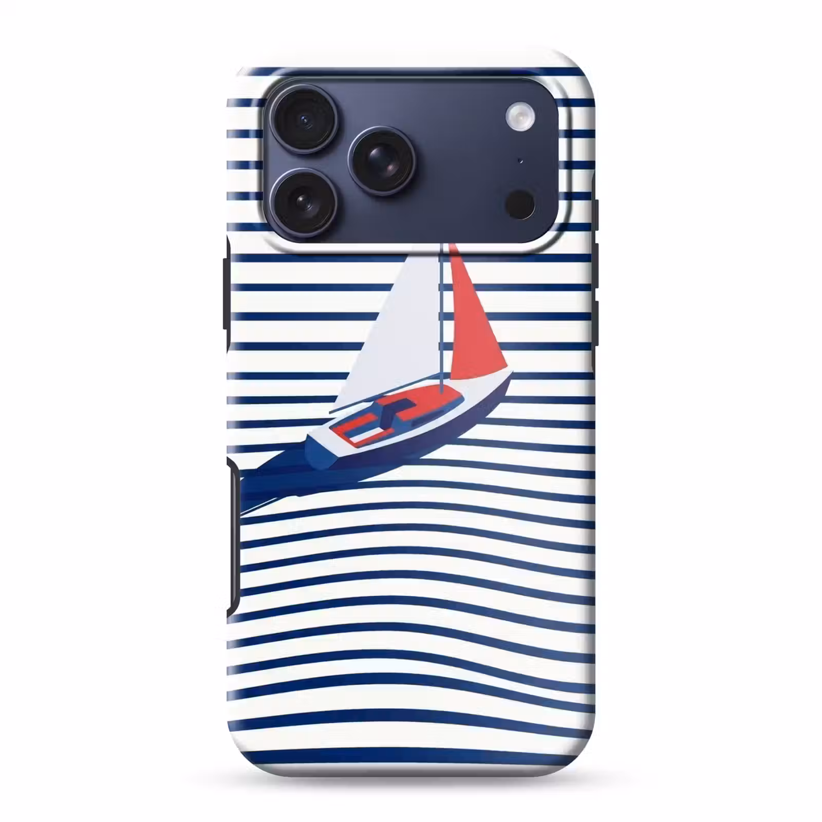 Telefoonhoesje Toughcase - Boot - Water - Abstract - Blauw — 1