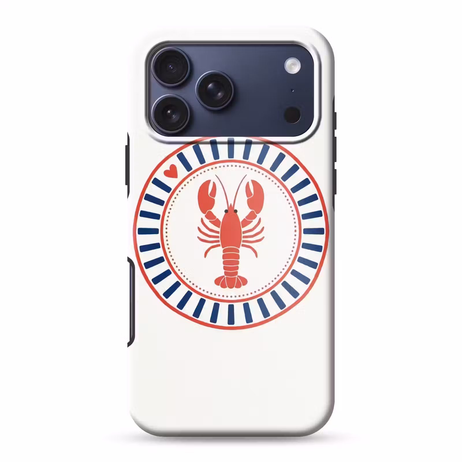 Telefoonhoesje Toughcase - Zeeleven - Kreeft - Embleem - Grafisch - Rood — 1