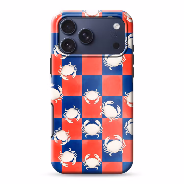 Telefoonhoesje Toughcase - Patroon - Zeeleven - Rood - Blauw - Abstract — 1