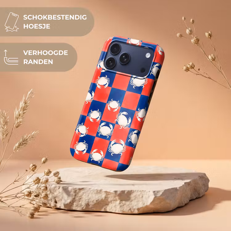 Telefoonhoesje Toughcase - Patroon - Zeeleven - Rood - Blauw - Abstract — 5