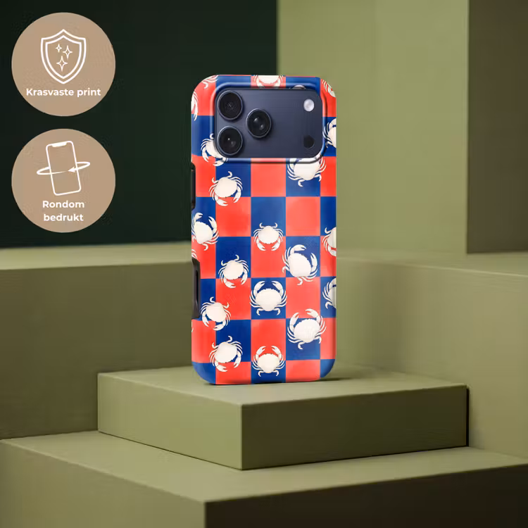 Telefoonhoesje Toughcase - Patroon - Zeeleven - Rood - Blauw - Abstract — 7