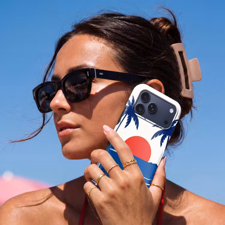 Telefoonhoesje Toughcase - Zonsondergang - Zee - Palmboom - Tropisch - Modern — 6