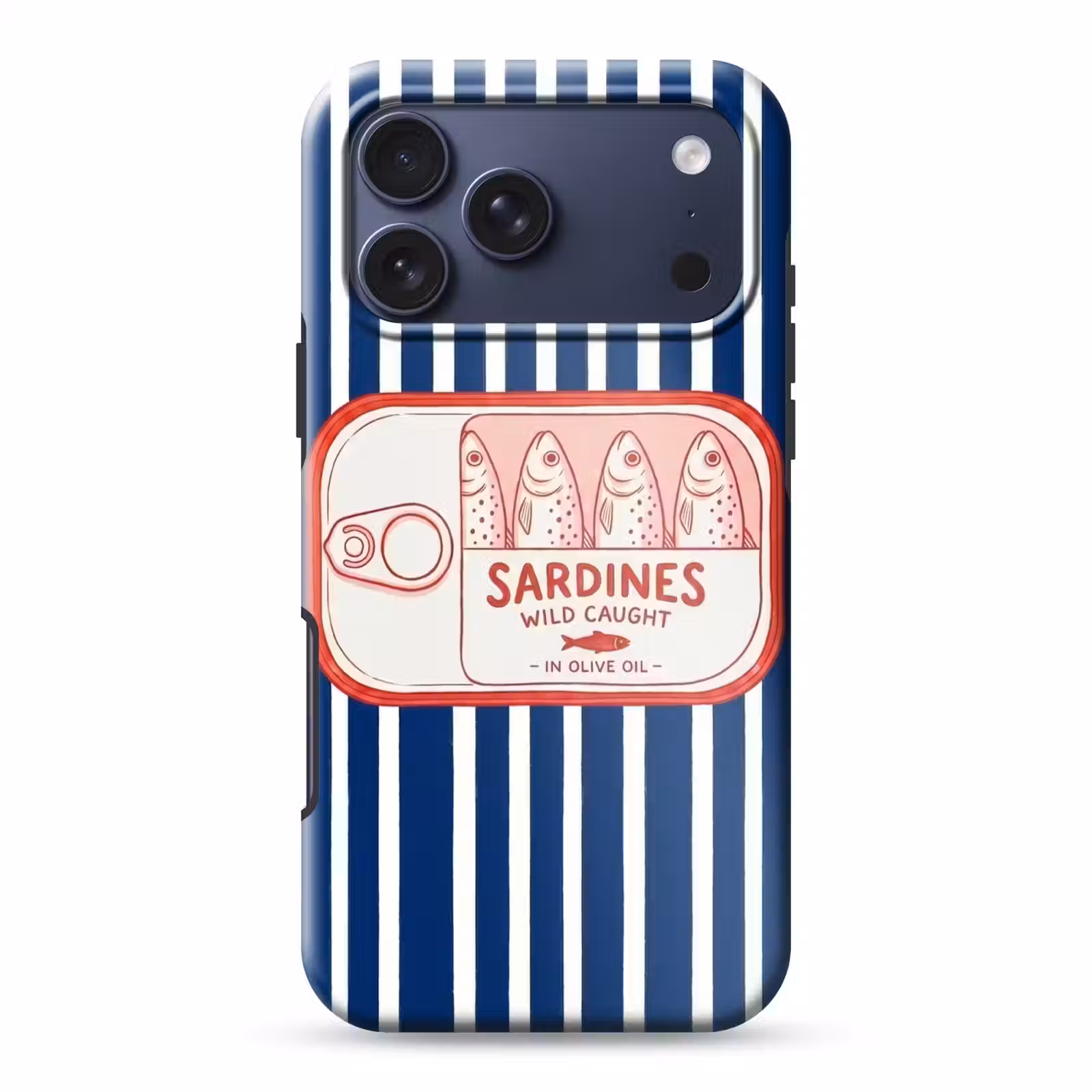 Telefoonhoesje Toughcase - Eten - Vis - Blik - Illustratie - Rood — 1