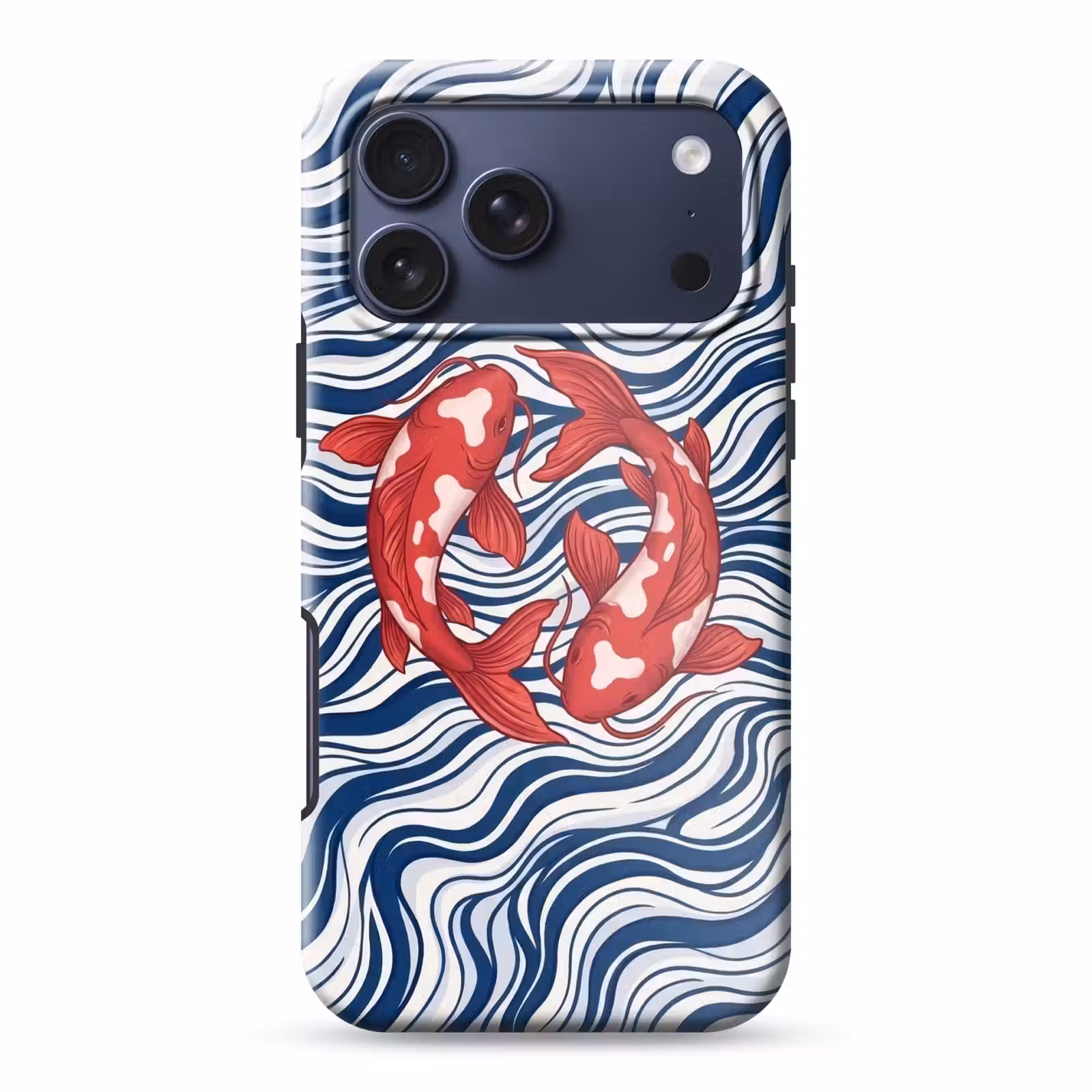 Telefoonhoesje Toughcase - Vis - Water - Natuur - Illustratie - Rood — 1
