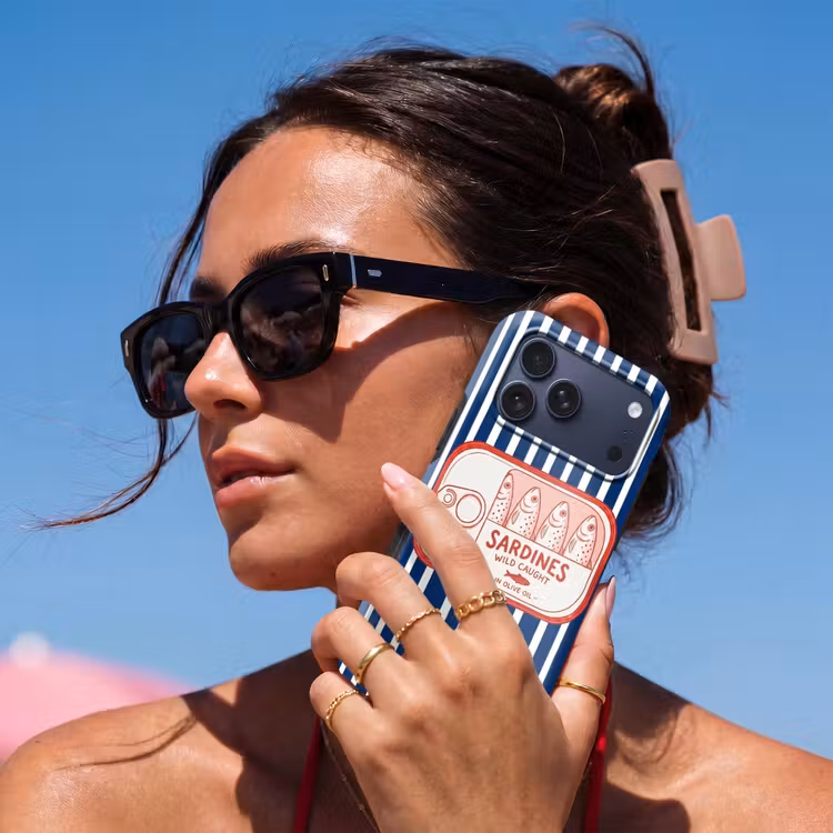 Telefoonhoesje Toughcase - Eten - Vis - Blik - Illustratie - Rood — 6