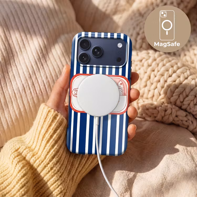 Telefoonhoesje Toughcase - Eten - Vis - Blik - Illustratie - Rood — 8