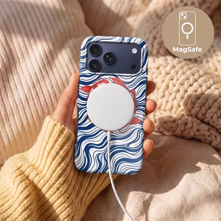 Telefoonhoesje Toughcase - Vis - Water - Natuur - Illustratie - Rood — 8