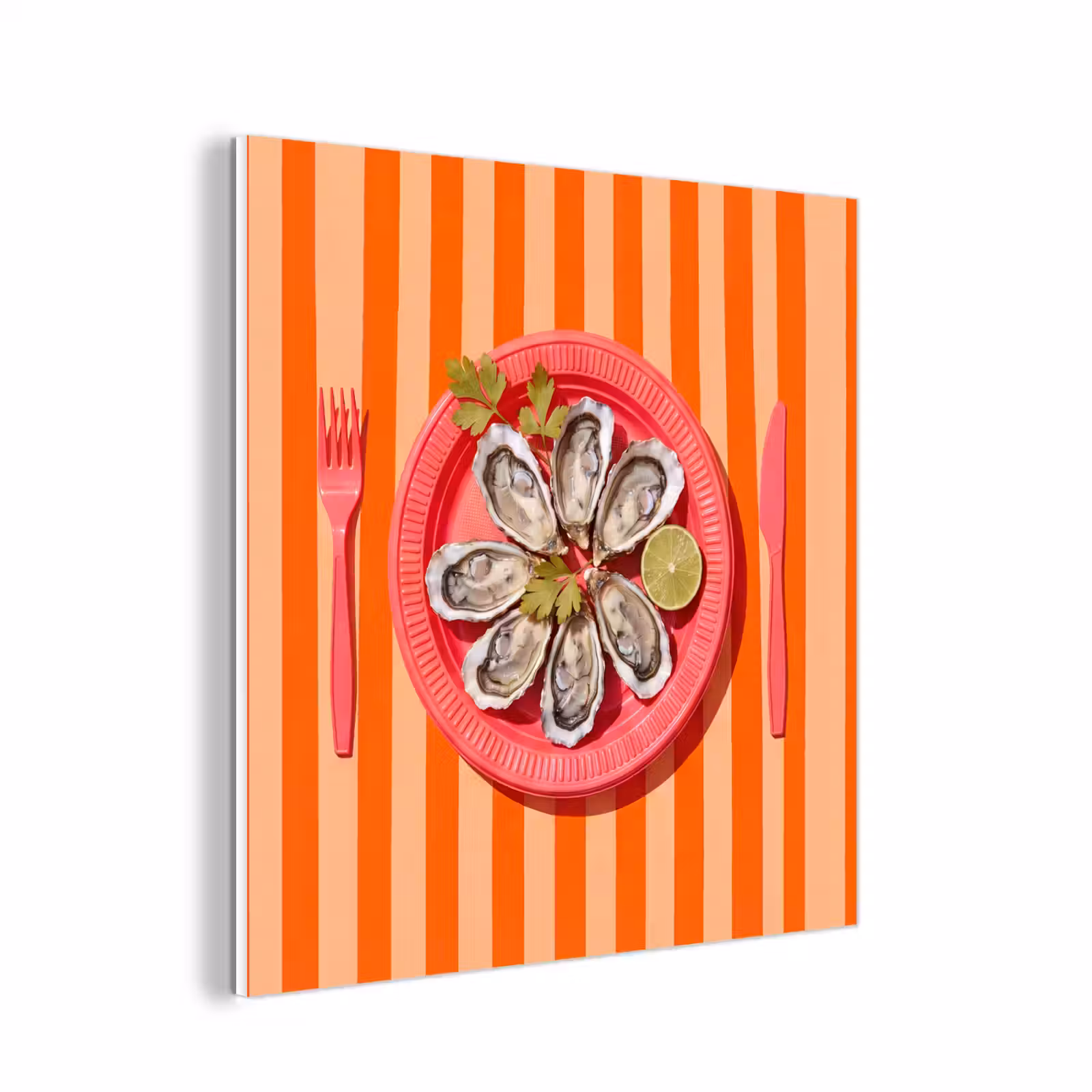 Forex - Eten - Oester - Zeevruchten - Oranje - Modern — 1