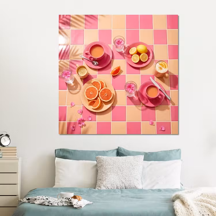 Forex - Eten - Citrusvruchten - Stillevens - Roze - Oranje — 2