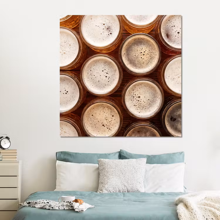Forex - Eten - Glazen - Drank - Patroon - Bruin — 2