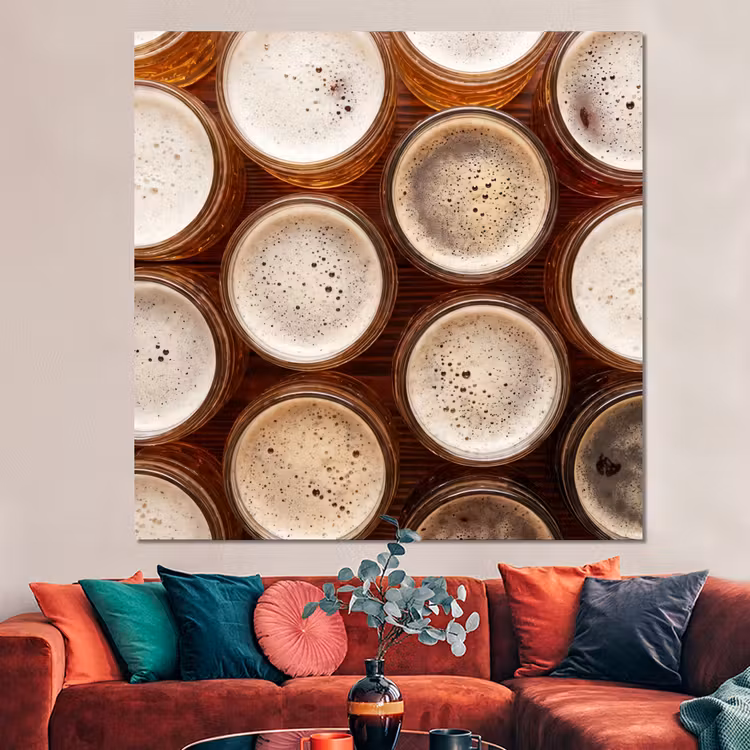 Forex - Eten - Glazen - Drank - Patroon - Bruin — 3