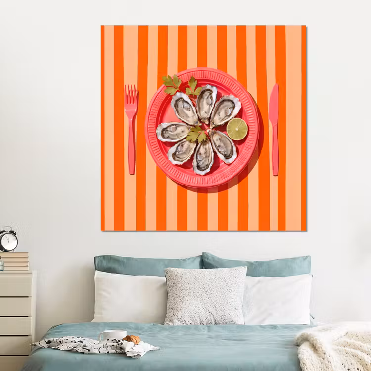 Forex - Eten - Oester - Zeevruchten - Oranje - Modern — 2