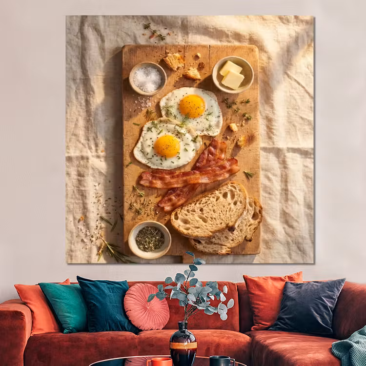 Forex - Eten - Ontbijt - Hout - Rustiek - Geel — 3