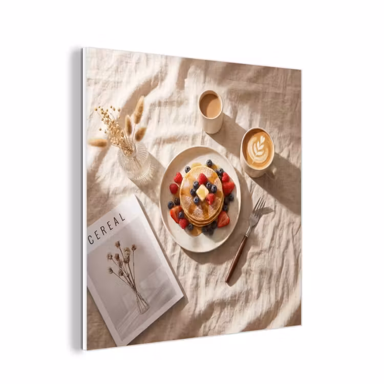 Forex - Pannenkoeken - Bessen - Ontbijt - Modern - Beige — 1