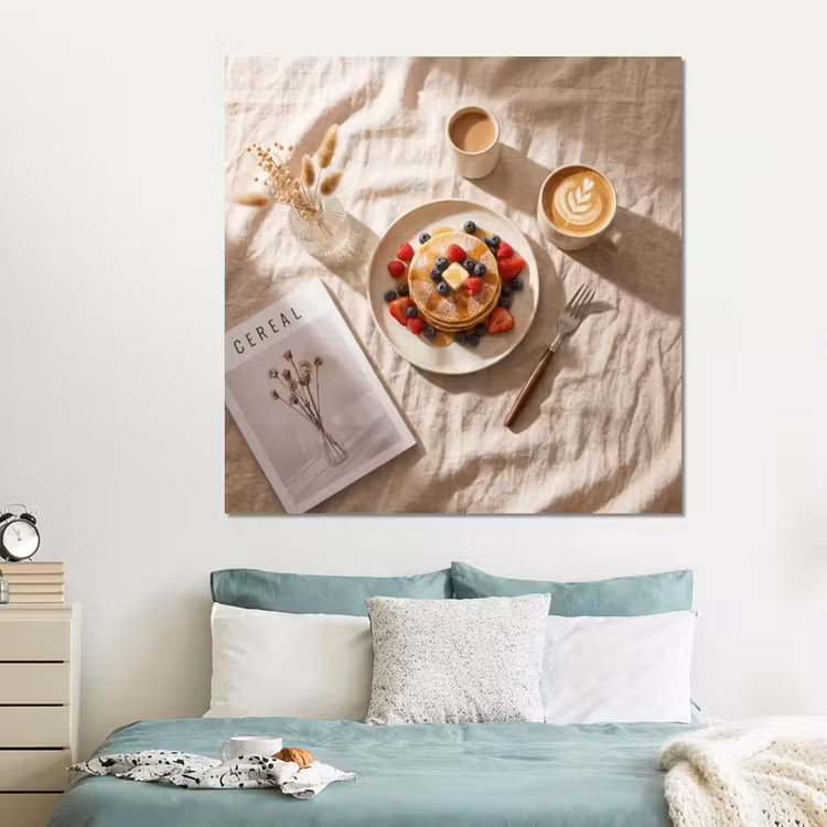 Forex - Pannenkoeken - Bessen - Ontbijt - Modern - Beige — 2