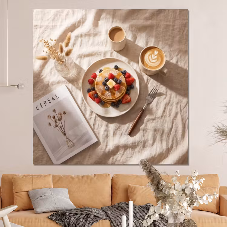 Forex - Pannenkoeken - Bessen - Ontbijt - Modern - Beige — 4