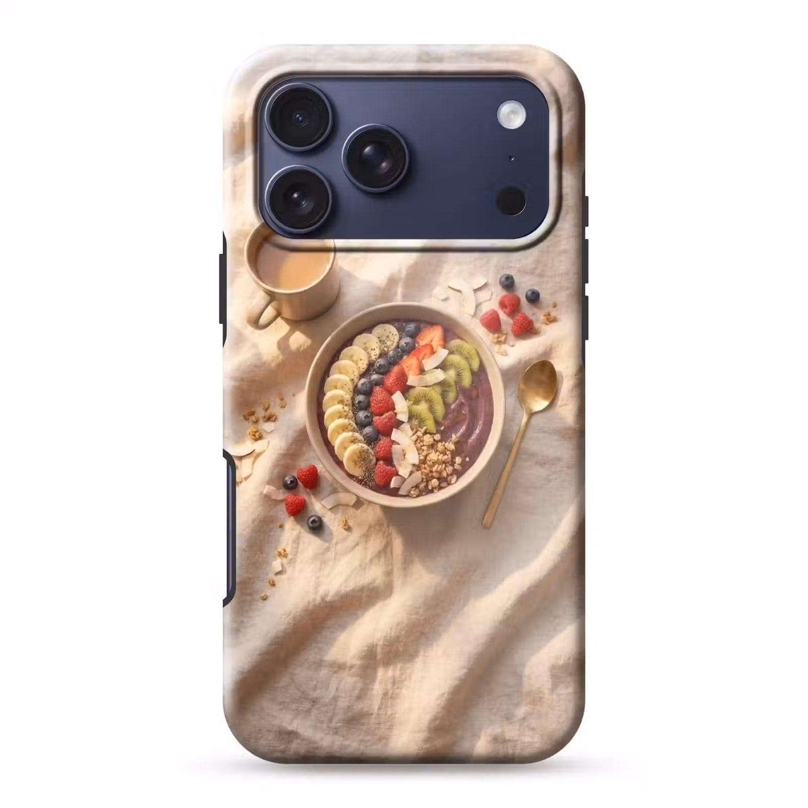 Telefoonhoesje Toughcase - Eten - Ontbijtkom - Fruit - Gezond - Kleurrijk — 1