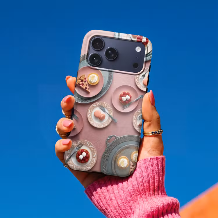 Telefoonhoesje Toughcase - Dessert - Taart - Gebak - Zoet - Roze — 2