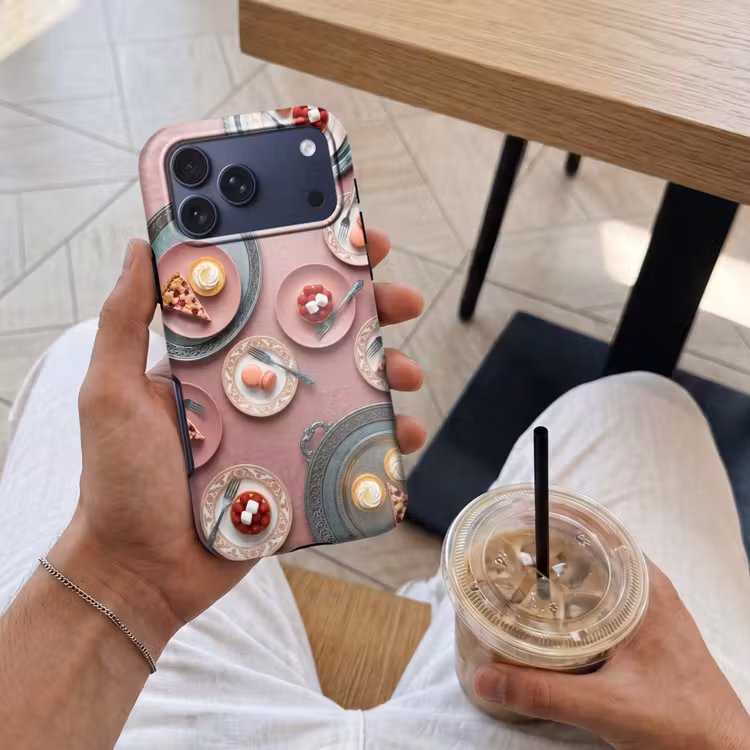 Telefoonhoesje Toughcase - Dessert - Taart - Gebak - Zoet - Roze — 4