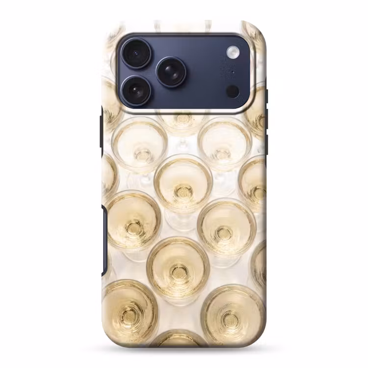 Telefoonhoesje Toughcase - Drank - Glazen - Feest - Goud — 1