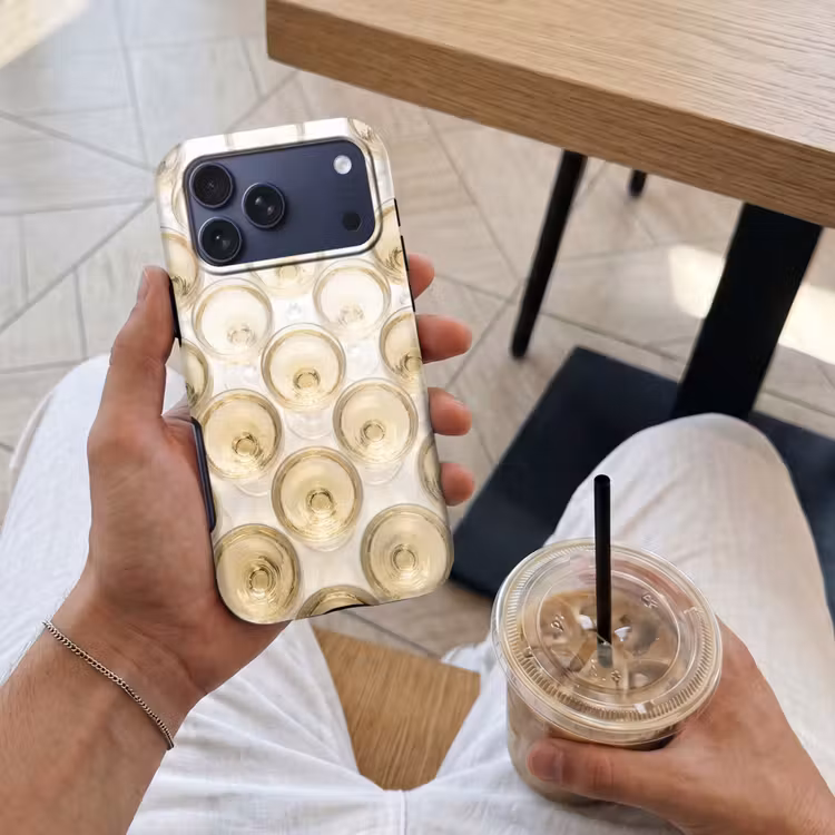 Telefoonhoesje Toughcase - Drank - Glazen - Feest - Goud — 4