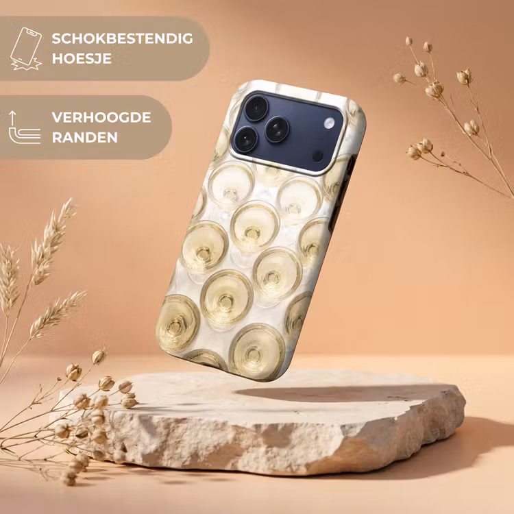Telefoonhoesje Toughcase - Drank - Glazen - Feest - Goud — 5