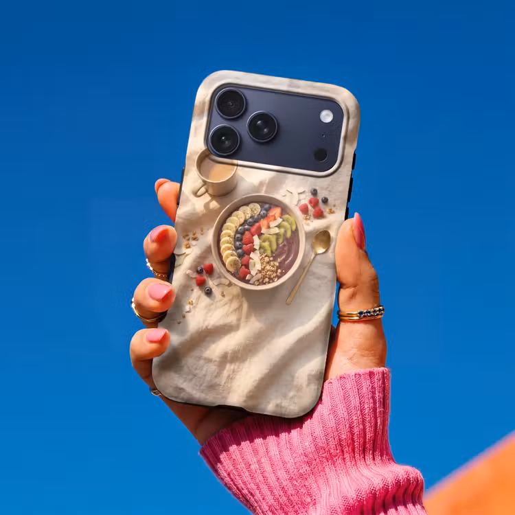 Telefoonhoesje Toughcase - Eten - Ontbijtkom - Fruit - Gezond - Kleurrijk — 2