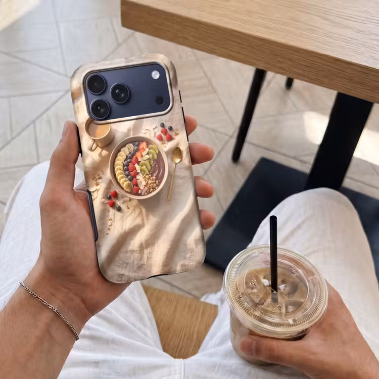 Telefoonhoesje Toughcase - Eten - Ontbijtkom - Fruit - Gezond - Kleurrijk — 4