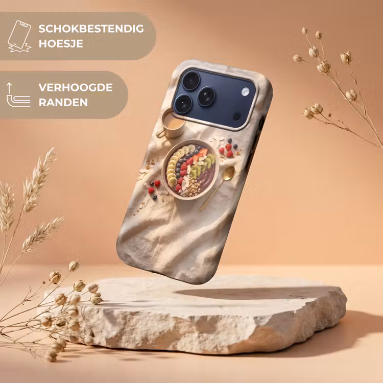 Telefoonhoesje Toughcase - Eten - Ontbijtkom - Fruit - Gezond - Kleurrijk — 5