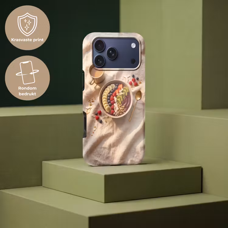 Telefoonhoesje Toughcase - Eten - Ontbijtkom - Fruit - Gezond - Kleurrijk — 7