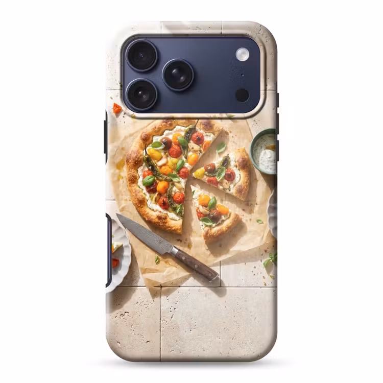 Telefoonhoesje Toughcase - Eten - Tomaten - Basilicum - Maaltijd - Vers — 1